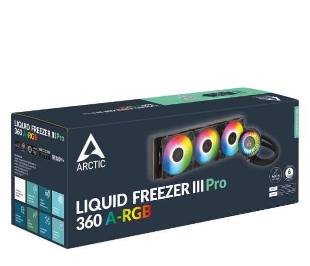 Arctic Liquid Freezer III Pro 360 ARGB 3x120mm - 1353157 - zdjęcie 7